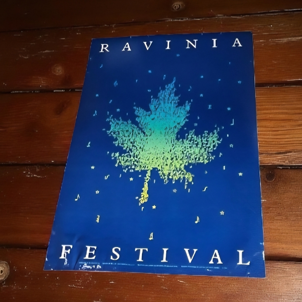 Vintage RAVINIA Festival Poster 1986 Jeff Davidson Women’s Board STUNNING 2’x3'